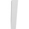 Ekena Millwork 5 1/2-in. W x 20-in. D x 28-in. H Traditional Architectural Grade PVC Knee Brace BRCP055X20X28TRA - alternate 4